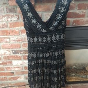 Lacey black and gray dress